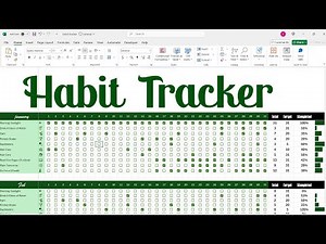 How to Create Your Own Habit Tracker in Excel | Step-by-Step Tutorial