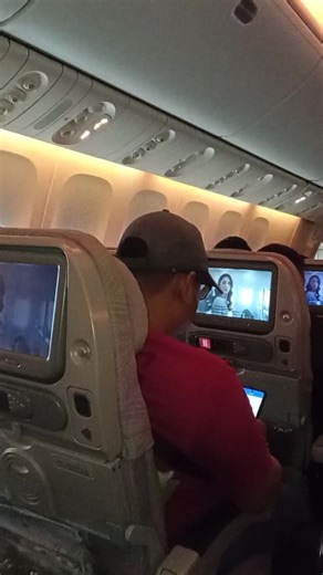 Emirates economy class flight..going to Dubai for stop over..🙏🙏🙏 #roadtoeurope #focustoyourgoal #God'splan #thankyoufortheblessingslord #bestversionofme