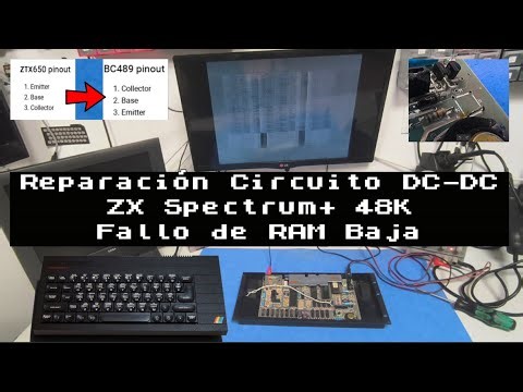 Repair of the DC-DC circuit of the 48K ZX Spectrum+ by David Mena