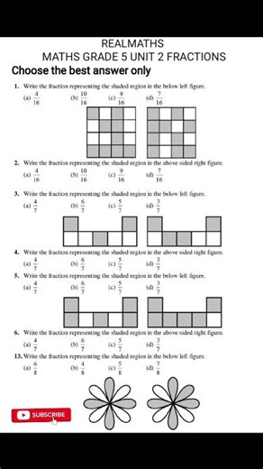 maths grade 5 unit 2 fraction part three