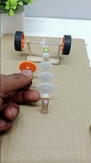 How 1st 4th gear works in a car /#experiment#project#shorts#science#trending