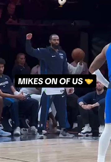 Mike loves his free chicken sandwich 🐔 #nba #minnesota #timberwolves