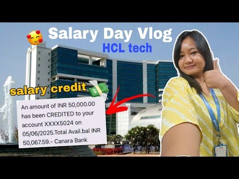 What I Did With My First Salary at HCL💸 | From College to Corporate Reality 💻✨ #hcltech