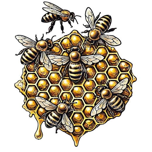 Honey Bee Clipart, Transparent PNG, Beehive & Honeycomb Art, Bumblebee Illustration for DIY Projects, Scrapbooking, Invitations, Commercial - Etsy