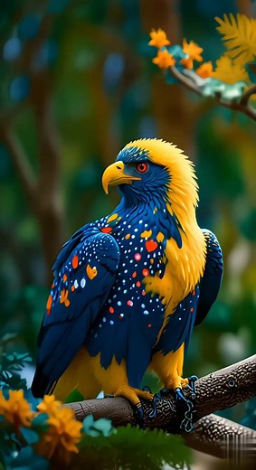 Beautiful Eagles Flying in Galaxy Sky