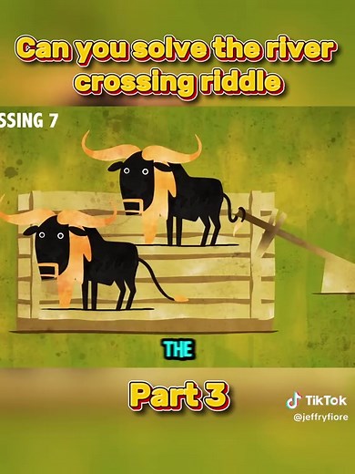 Can you solve the river crossing riddle - Part 3 #teded #canyousolve #river #crossing #riddle