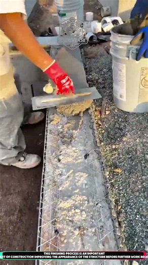 Manual Concrete Edger Tool! How Workers Create Neat and Smooth Concrete Wall Edges