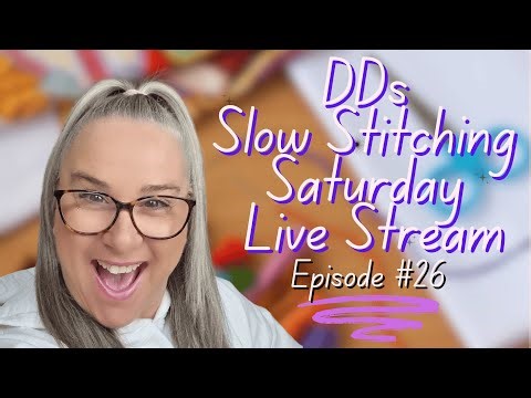 Welcome to Slow Stitching Saturday Episode #26 at Darvanalee Designs Studio with Nicole Reed!