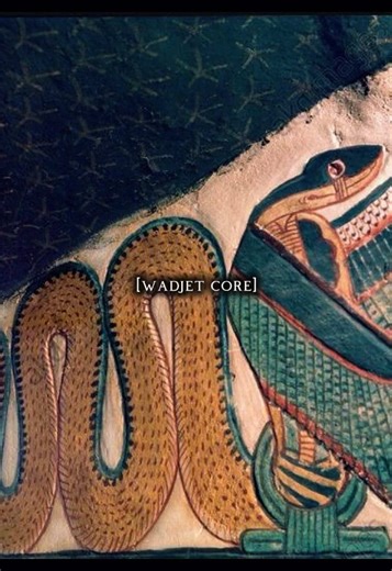 Wadjet was an ancient Egyptian cobra goddess associated with protection, kingship, and Lower Egypt. She was often depicted as a rearing serpent and appeared on the pharaoh’s crown as the uraeus, symbolizing divine authority and fierce guardianship. #fyp #egypt #gods #snakes #women