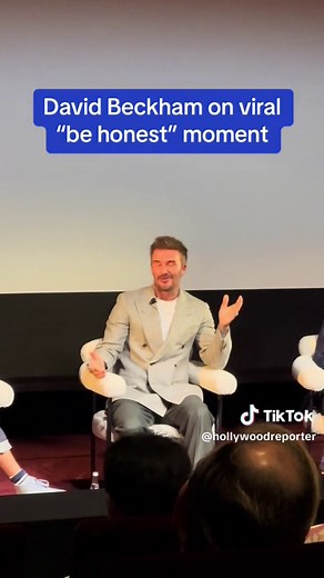 #davidbeckham talks about the viral #behonest moment with #victoriabeckham