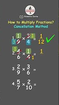 How to Multiply Fractions? Cancellation Method Hack #maths #mathematics #mathstricks #education