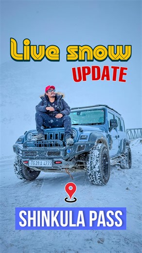Bunny Beat king on Instagram: "Live snowfall update from shinkula pass January 16 #travelwithbunnybeatking #manali2026 #travelcontentcreator #bunnybeatkingtravelservices #travelblogger"