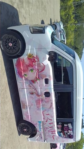 さくらみこ(歌)＆星街すいせい痛車スズキエブリィ・TKGマーケット(鬼久保ふれあい広場)