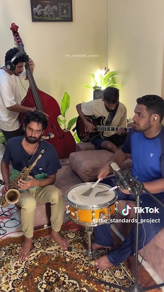 It’s called “Four on Six”. Just a classic tiny home jazz moment to keep things real. Indi’s missing in this one, but stay tuned, more cozy chaos coming your way soon. #FourOnSix #JazzVideo #LiveJazz #JazzSession #LiveSession