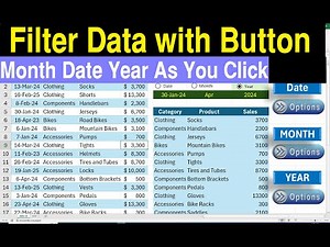 filter function with date month and year excel formula