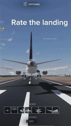 Rate the landing in project flight #aviation
