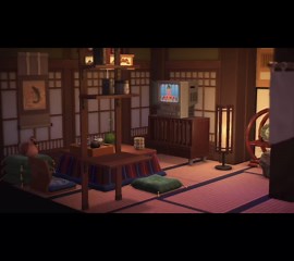 under the kotatsu while warming up the bath•••🛁 #acnh #animalcrossing #animalcrossingnewhorizons #acnhdesign #acnhswitch