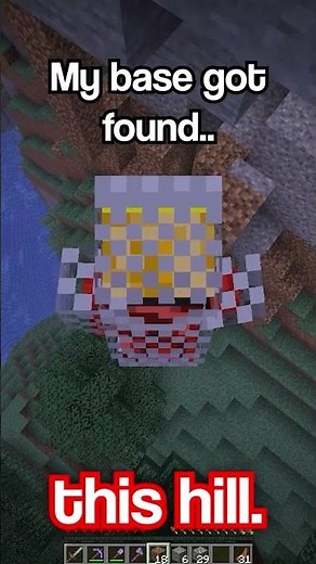 My base got found... || HIDE OR HUNT #minecraft #hideandseekgame #secretbase #viralvideo