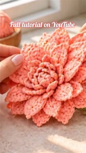 Crochet Chrysanthemum 🌸 AI Animation | Handmade Crochet Flower