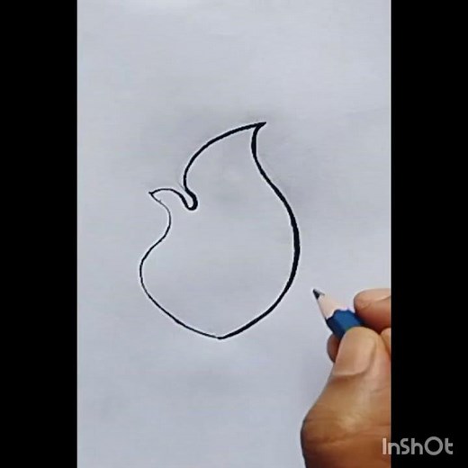 How to Draw a Simple Fire Flame | Easy Drawing Tutorial | আগুনের শিখা 🔥🔥