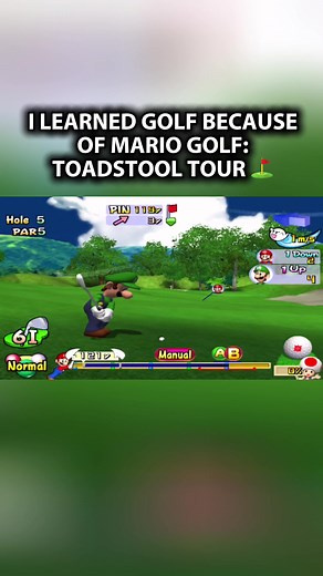 This game made me actually want to pick up a golf club 😂 Mario Golf: Toadstool Tour is a fast, arcade-style golf game that blends real golf mechanics with Mario flair. It features precise shot control, character-specific abilities, colorful courses, and multiple modes including tournaments, versus play, and mini-games. Easy to pick up but skill-based at high levels, it rewards timing, strategy, and course knowledge while keeping the tone fun and competitive 🎉 Mario sports games are always a bl