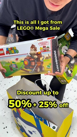 LEGO Mega Sale up to 50% + 25% off bikin kalap! 😆 Kapan lagi menikmati diskon paling MEGA di tahun ini! Liburan kamu jadi lebih seru dengan LEGO! 😚 Promo ini berlaku sampai dengan 31 desember 2025 di seluruh Kidz Station! Eits, persediaan terbatas! #KidzStation #LEGOIndonesia #MegaSale #AkhirTahunMakinSeru | Kidz Station