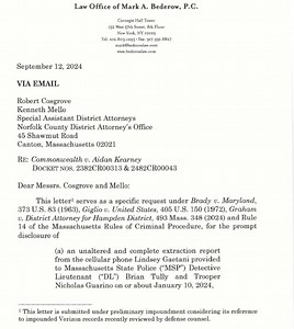 Killer Karen Read Retrial: Mark Bederow & Robert Cosgrove Letters