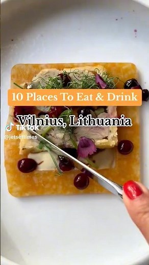 10 Places To Eat & Drink In Vilnius, Lithuania #lithuania #vilnius #travel #travelhacks