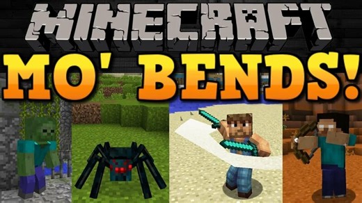 Minecraft: TAKE Immersion TO A Whole NEW Level! The Mo' Bends Mod Showcase!