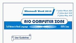 MS Word Hindi & English - CCC - Free PDF Download 2026