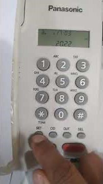 Panasonic Telephone KX-T7705MX..... Date and Time Setting System