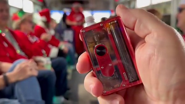 1.5K views · 36 reactions | Red Pulse AIO v2 is perfect for a cruise on the Christmas Party Bus! Supposed to ship by end of December, so stay tuned. | Vapor Trail Channel | Facebook