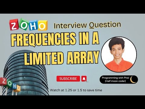 Frequencies in a Limited Array | GFG | Approach + Code with explanation.