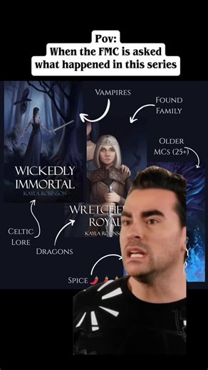 Wickedly Immortal is a dark fantasy trilogy with vampires, dragons, magic, Celtic lore, found family, older MCs (25 ), fated mates and a little bit of spice 🌶️ The entire trilogy is available on the Zon, KU, and Barnes & Noble 🖤 Audiobook for the first book is in production too! #fantasybooks #vampires #BookTok #fatedmates #thewitcher #vampirebooks #darkfantasy #completedtrilogy #books #fantasyseries #romantasy #bookrecs #booktok | Kayla Robinson
