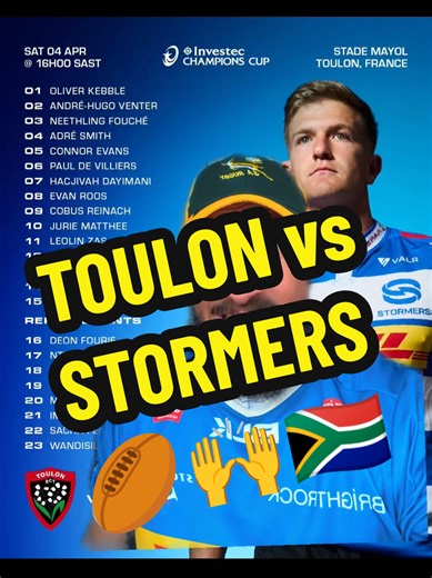 Toulon vs. Stormers: A Rugby Showdown