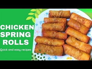 Chicken Spring Rolls - just simple recipes