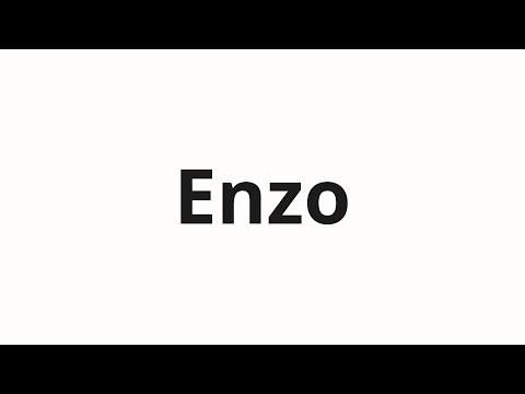 How to pronounce Enzo