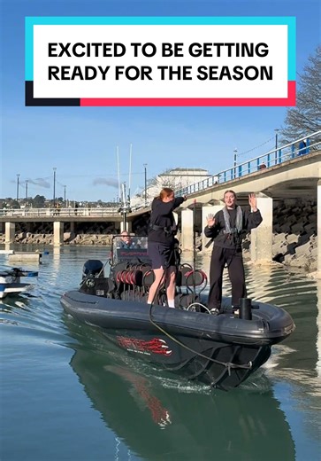 The team is back !!!! Our first course of the year is underway - woohoo !! A day of cleaning, sorting and kitting up the boats ready for action…..!! #torquay #fun #devon #weareback