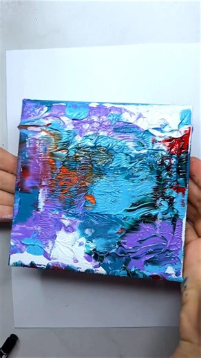 How to draw acrylic space??? #shorts #art #stepbystep