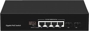 [Hot Item] Poe Switch Full Gigabit 4 2SFP: 6-Port Gigabit Poe Switch 4 Poe and 2 SFP Ports 48W Supporting 10/100/1000 Mbps Transmission Rates in Stock