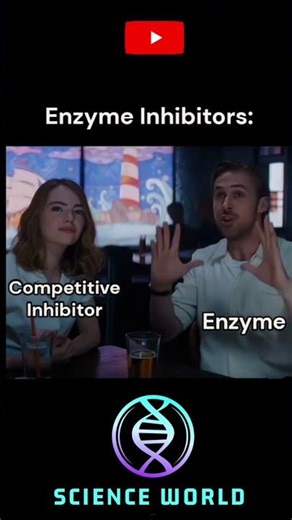 enzymes with competitive inhibitors#sciencefacts #science #biology