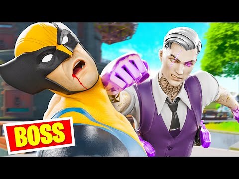 BOSS WOLVERINE vs BOSS MIDAS OMBRE !! ( Expérience Boss Fortnite )