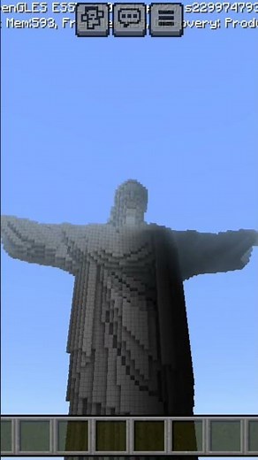 Christ redeemer statue in Minecraft