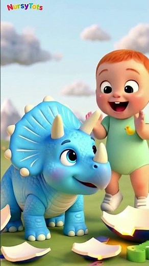 Learn Colors with Surprise Dinosaur Eggs! 🦖 Hatching Dinosaurs | NursyTots