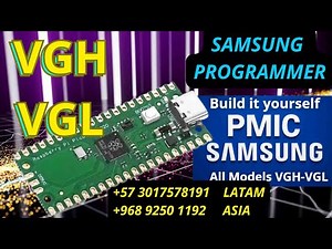 Build yourself VGH VGL Samsung programmer (TV /Panel Repairs). Using Bushers device. Best App.