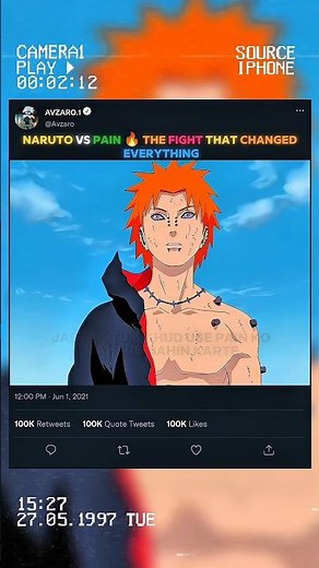 Naruto vs Pain 🔥 Legendary Anime Fight
