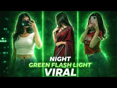 Viral Night Green Flash Light Glow Gemini AI Prompt 🔥 | trending gemini ai prompt edit tutorial