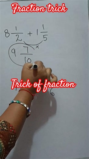 fraction #addition of fraction within 1 second #study#maths #shorts