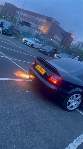 1jz Audi spitting massive flames 🔥