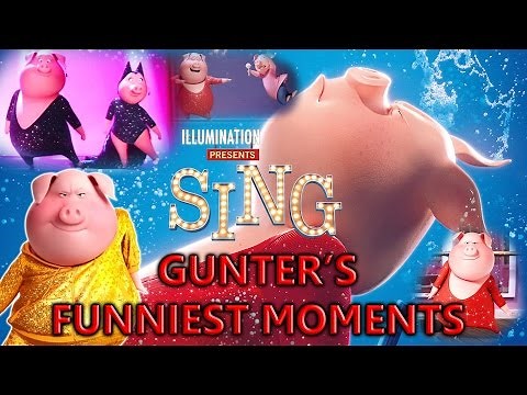 Gunter's Funniest Moments/Shake It Off (w/Lyrics) - SING